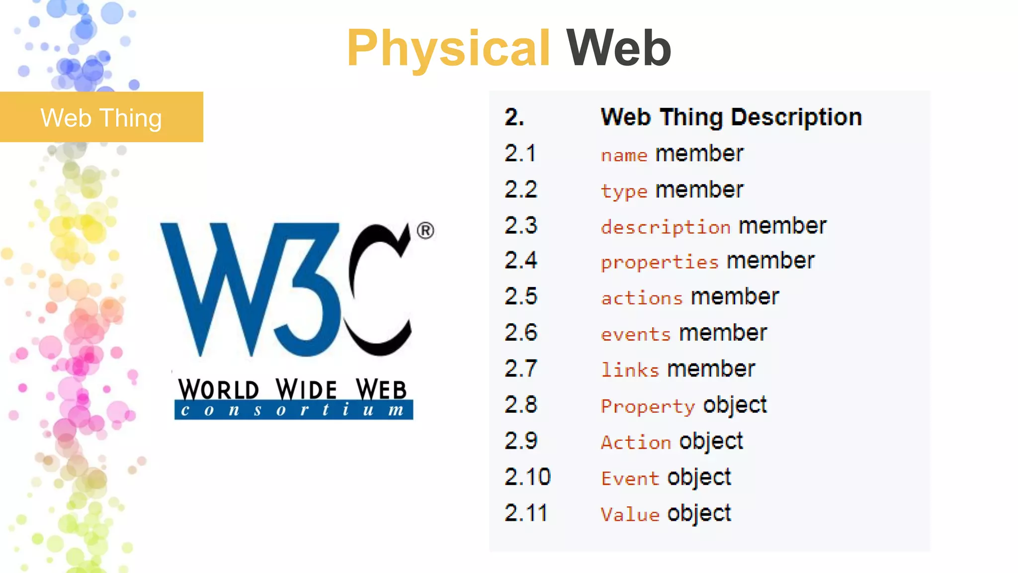 Physical Web
Web Thing
 