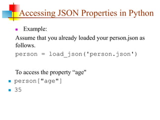 JSON(JavaScript Object Notation) Presentation transcript | PPT