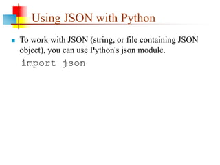 JSON(JavaScript Object Notation) Presentation transcript | PPT