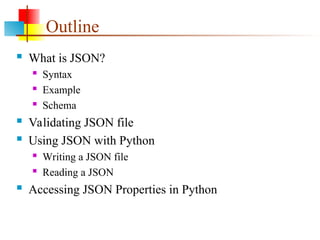 Comprehensive Guide to JSON Syntax, Schema, and Python Integration | PPT