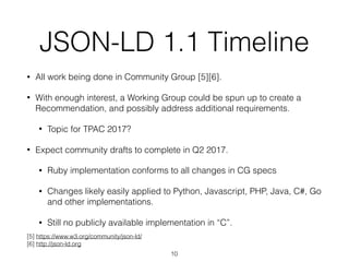 JSON-LD Update