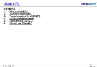 JSON-RPC - JSON Remote Procedure Call | PPT