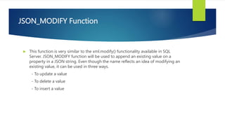 JSON-SQLServer2016.pptx dgsdgdsgdsgdsgsdgdsgdsg | PPT