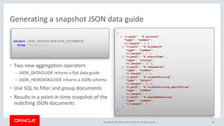 JSON and Oracle Database: A Brave New World | PDF
