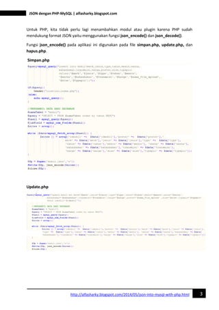 Json dengan php-my sql | PDF