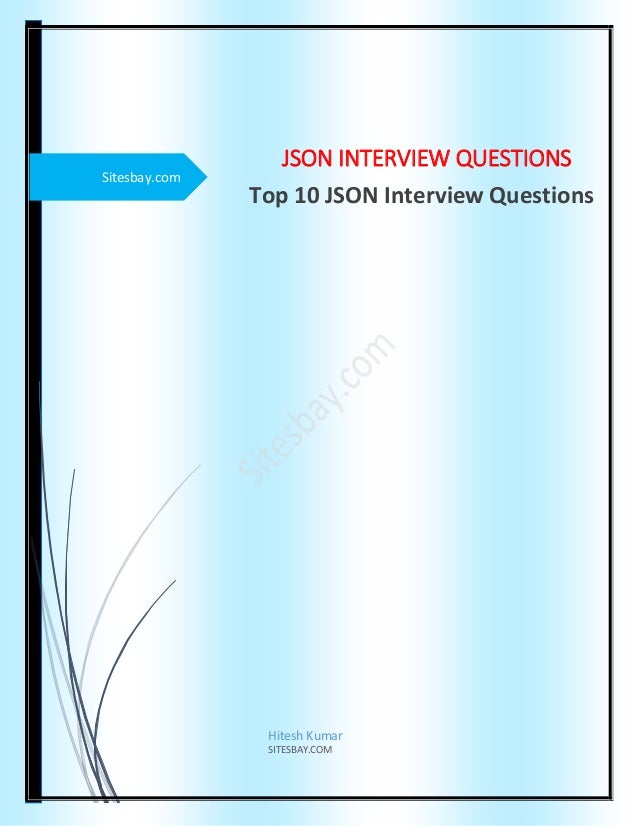 top json interview questions for freshers