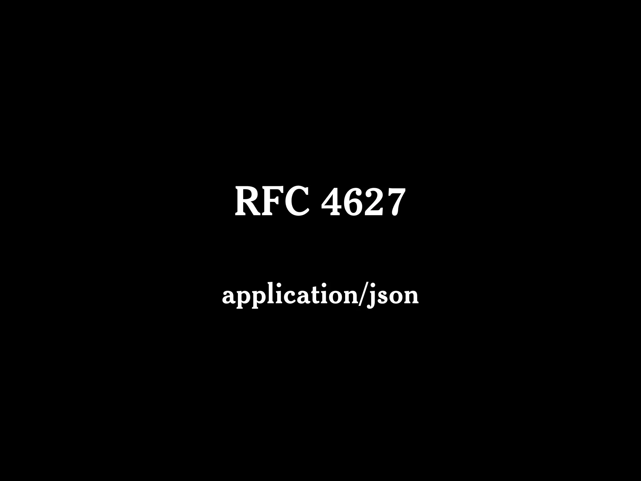 RFC 4627

application/json
 