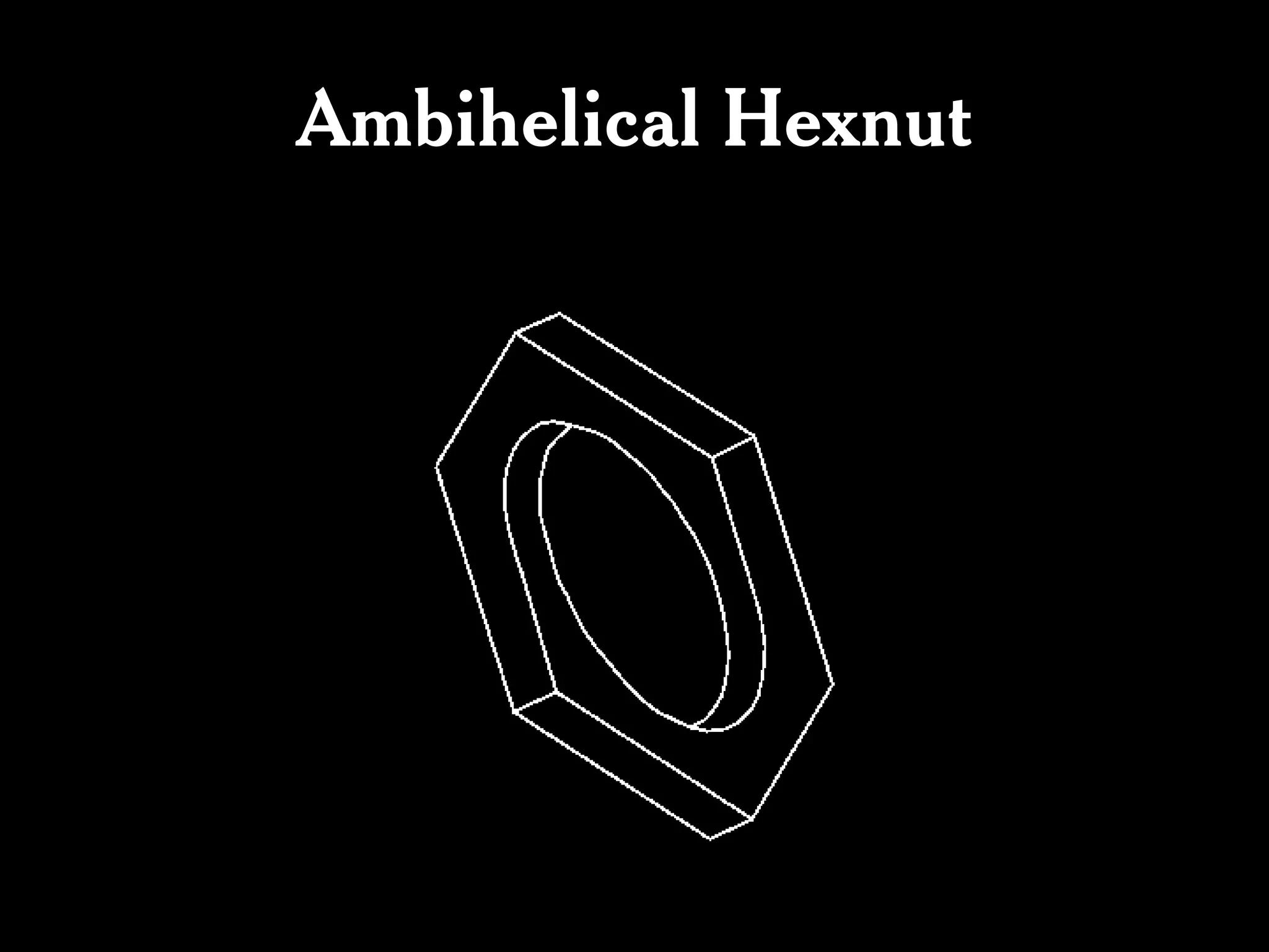 Ambihelical Hexnut
 
