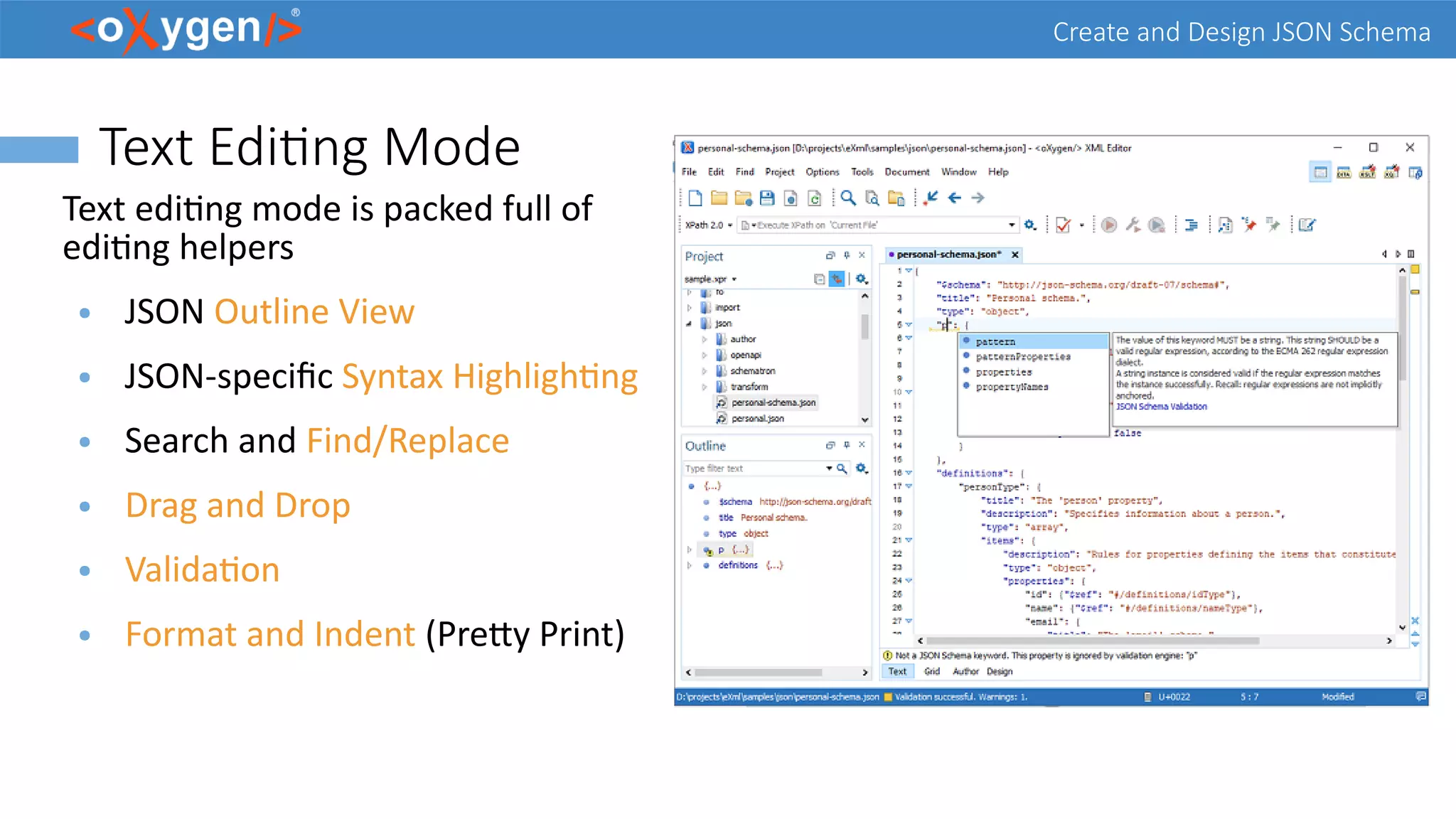 Create an Design JSON Schema | PPT