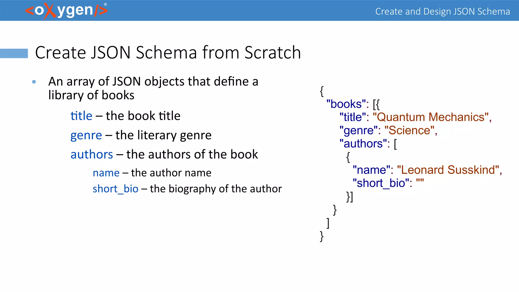 Create an Design JSON Schema | PPT