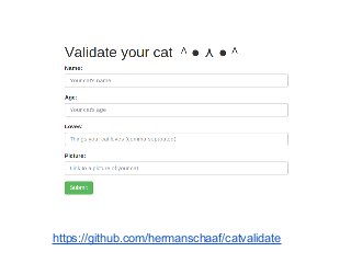 https://github.com/hermanschaaf/catvalidate
 