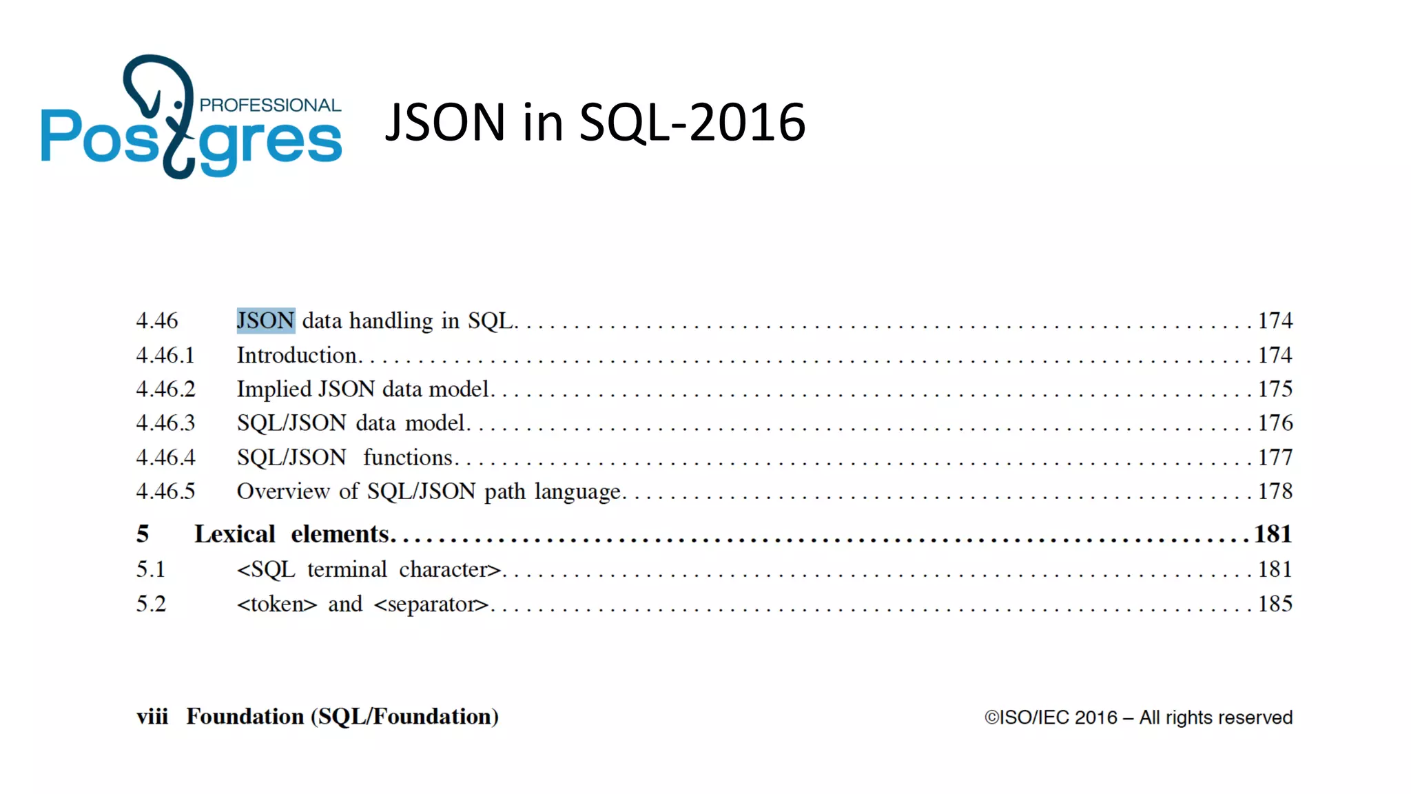 JSON in SQL-2016
 