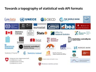 Towards a topography of statistical web API formats
 