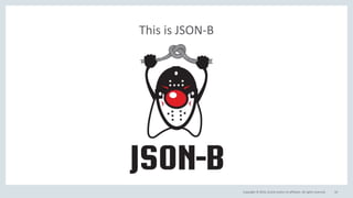 Copyright © 2016, Oracle and/or its affiliates. All rights reserved.
This is JSON-B
10
 