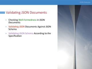 Json Specification Document JSON and JSON Schema in Oxygen | PDF