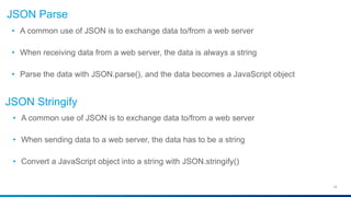 Json training | PPTX | Web Development | Internet