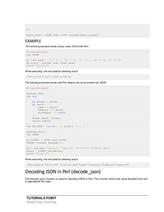 Json tutorial