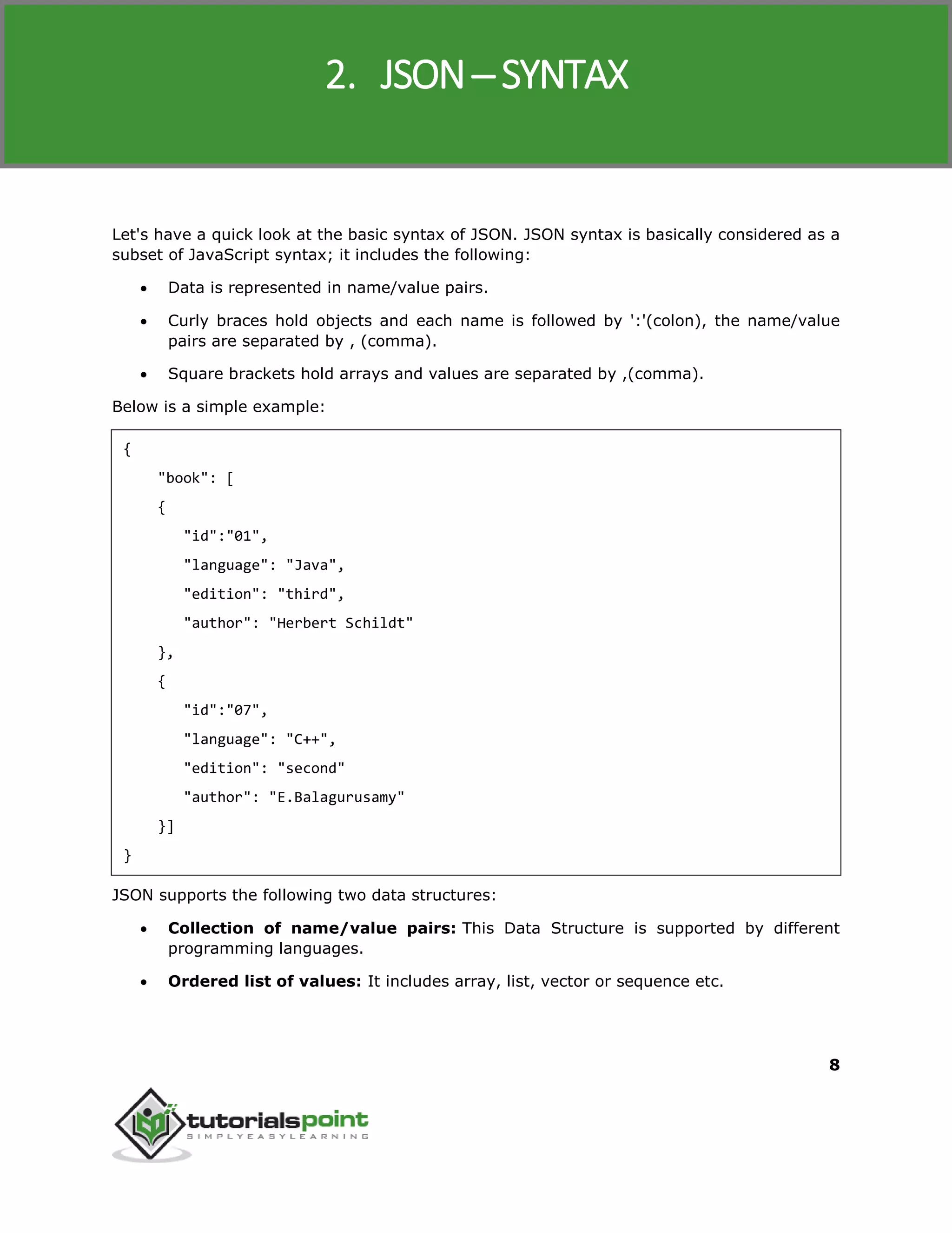 Json tutorial | PDF | Web Development | Internet