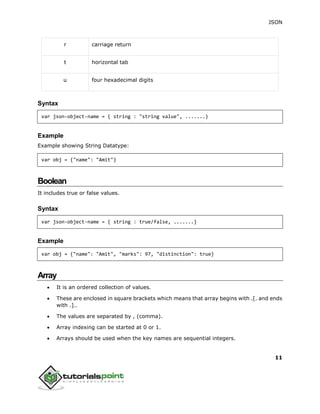 Json tutorial | PDF