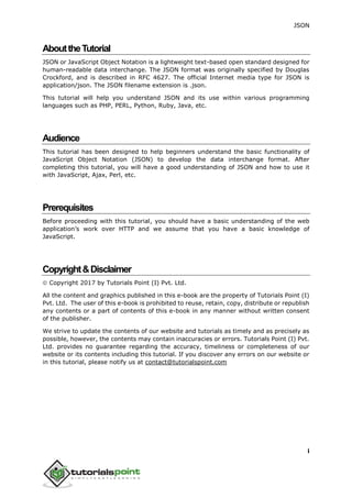 Json tutorial | PDF