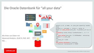 JSON in der Oracle Datenbank | PPTX