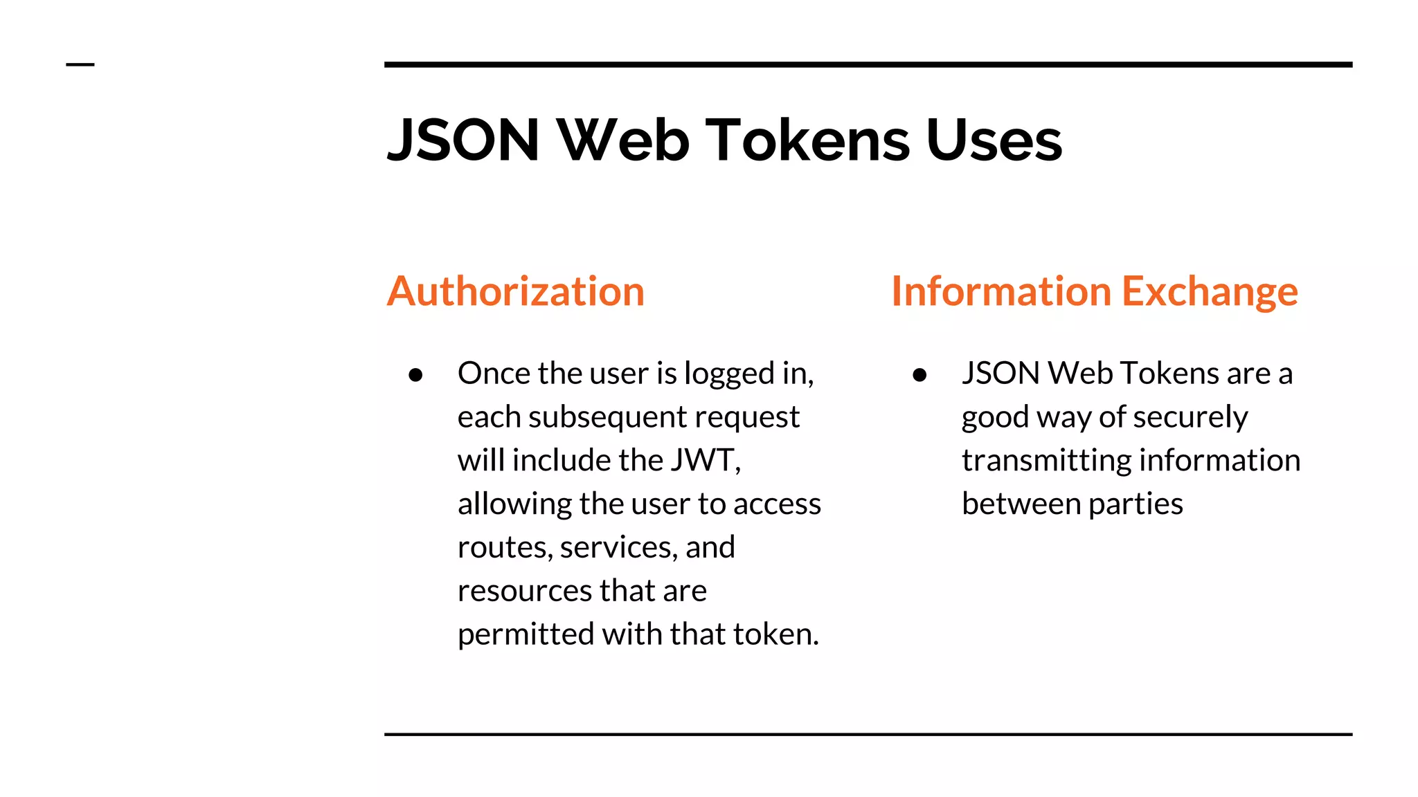 Json Web Token - JWT | PPTX