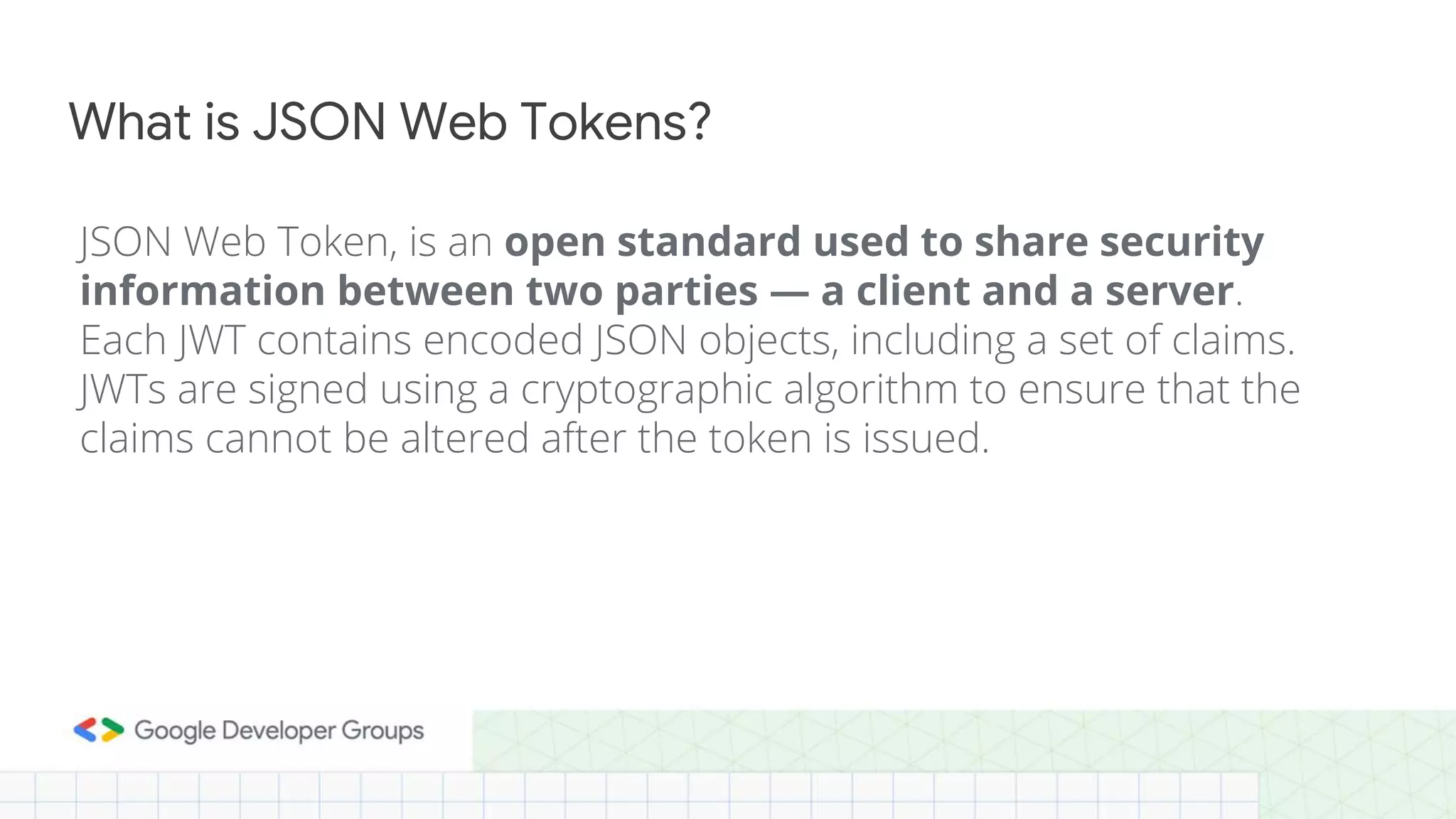 Json web tokens | PPT