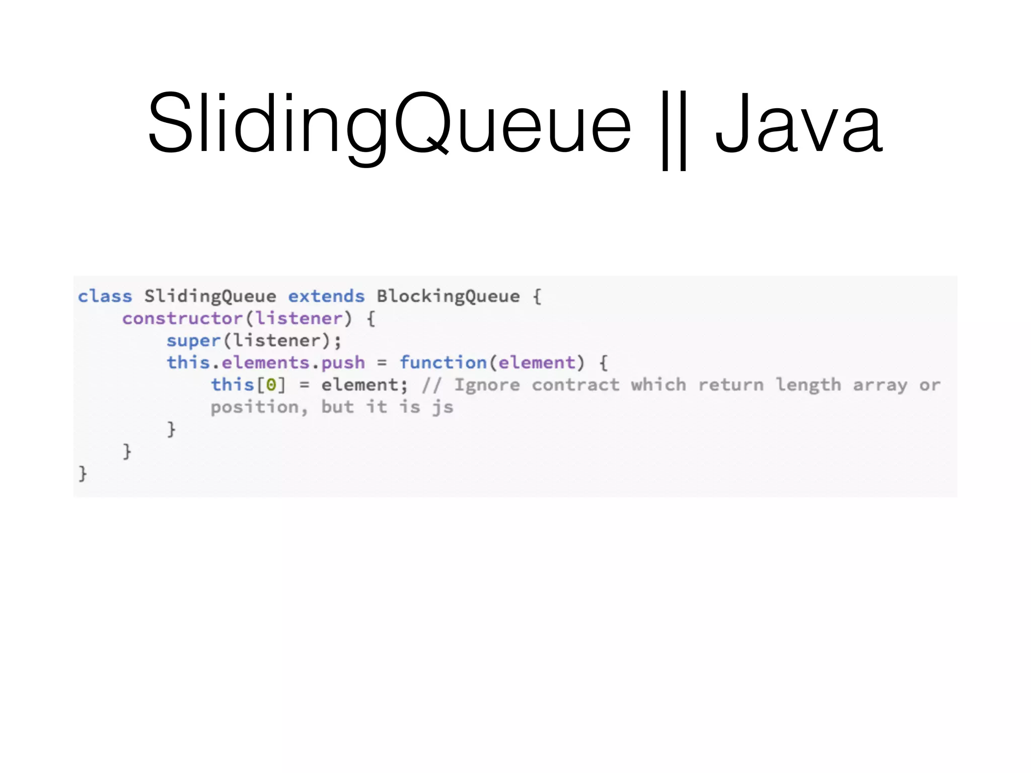 SlidingQueue || Java
 