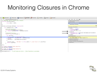 © 2014 Farata Systems
Monitoring Closures in Chrome
 