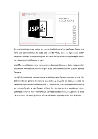 teoría de los jsp en jakarta ee jsp.pd f | PDF