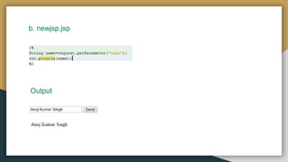 b. newjsp.jsp
Output
 