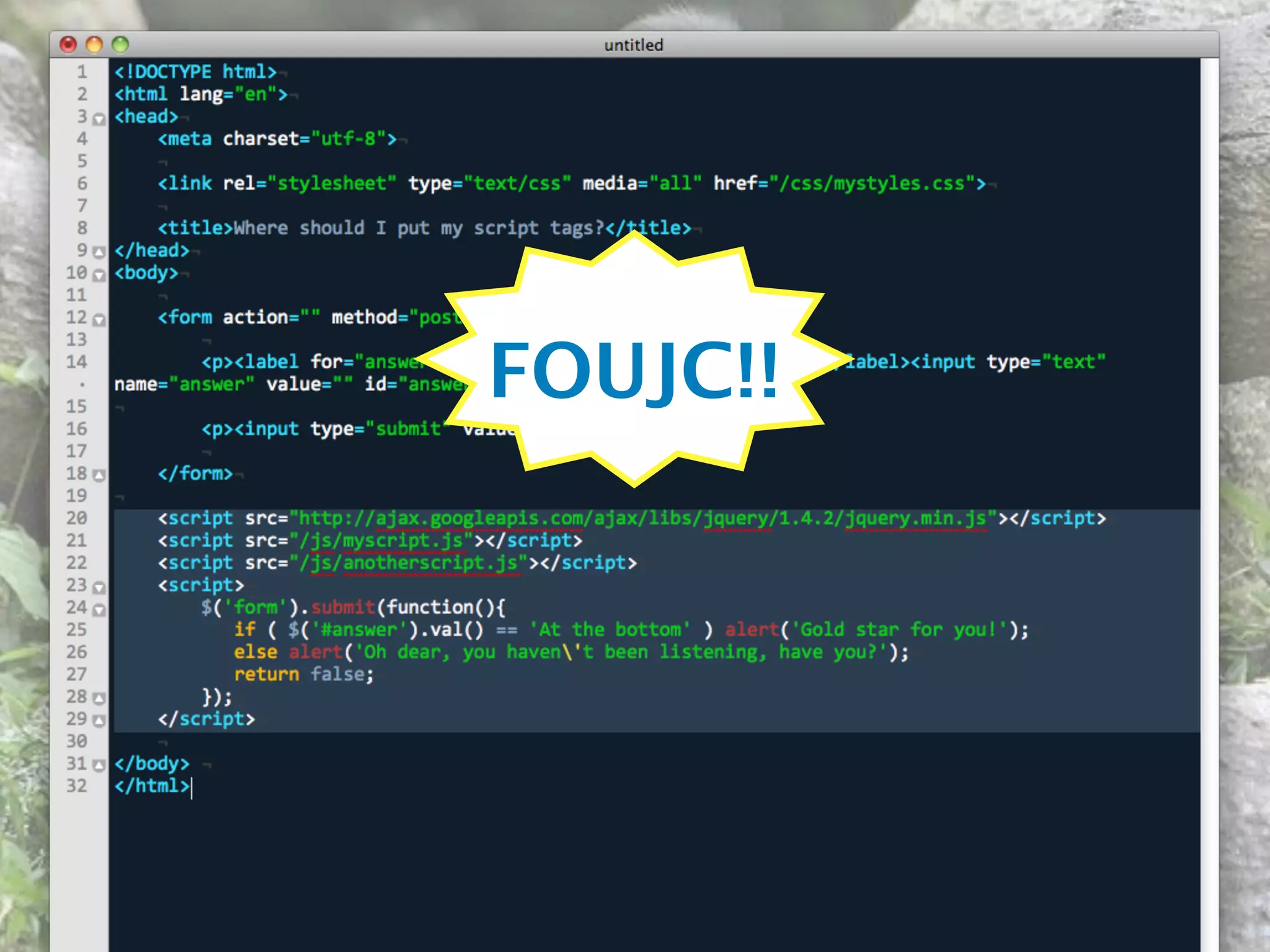 FOUJC!!
 