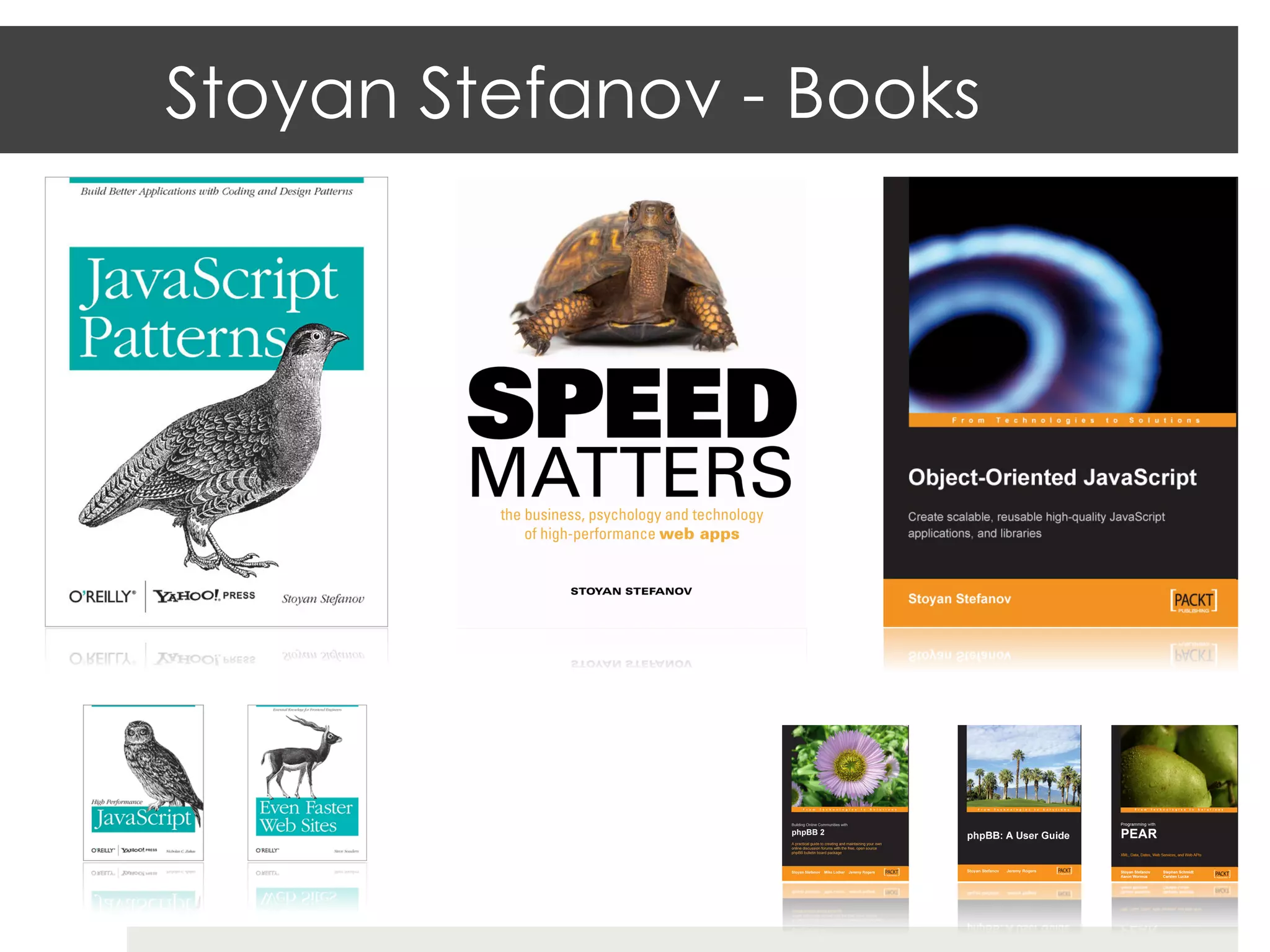 Stoyan Stefanov - Books
 