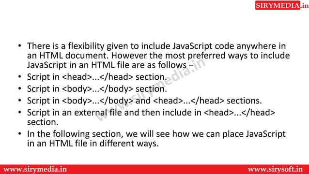 Js placement | PPT