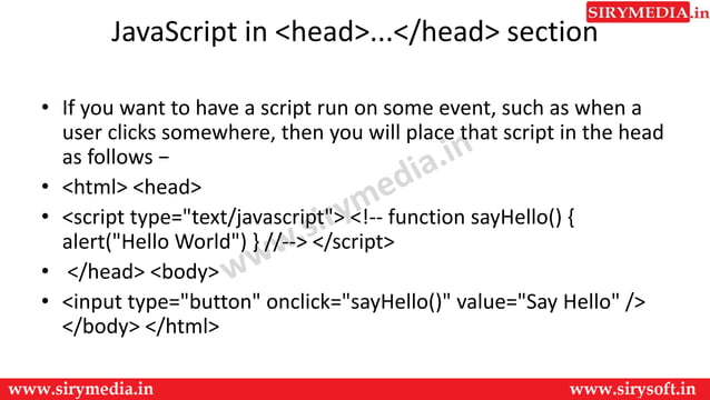 Js placement | PPT