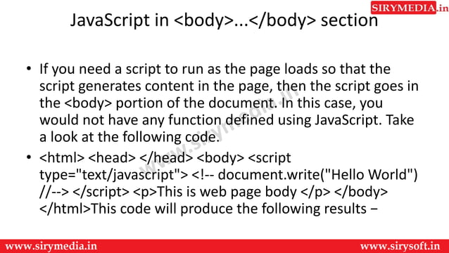 Js placement | PPT