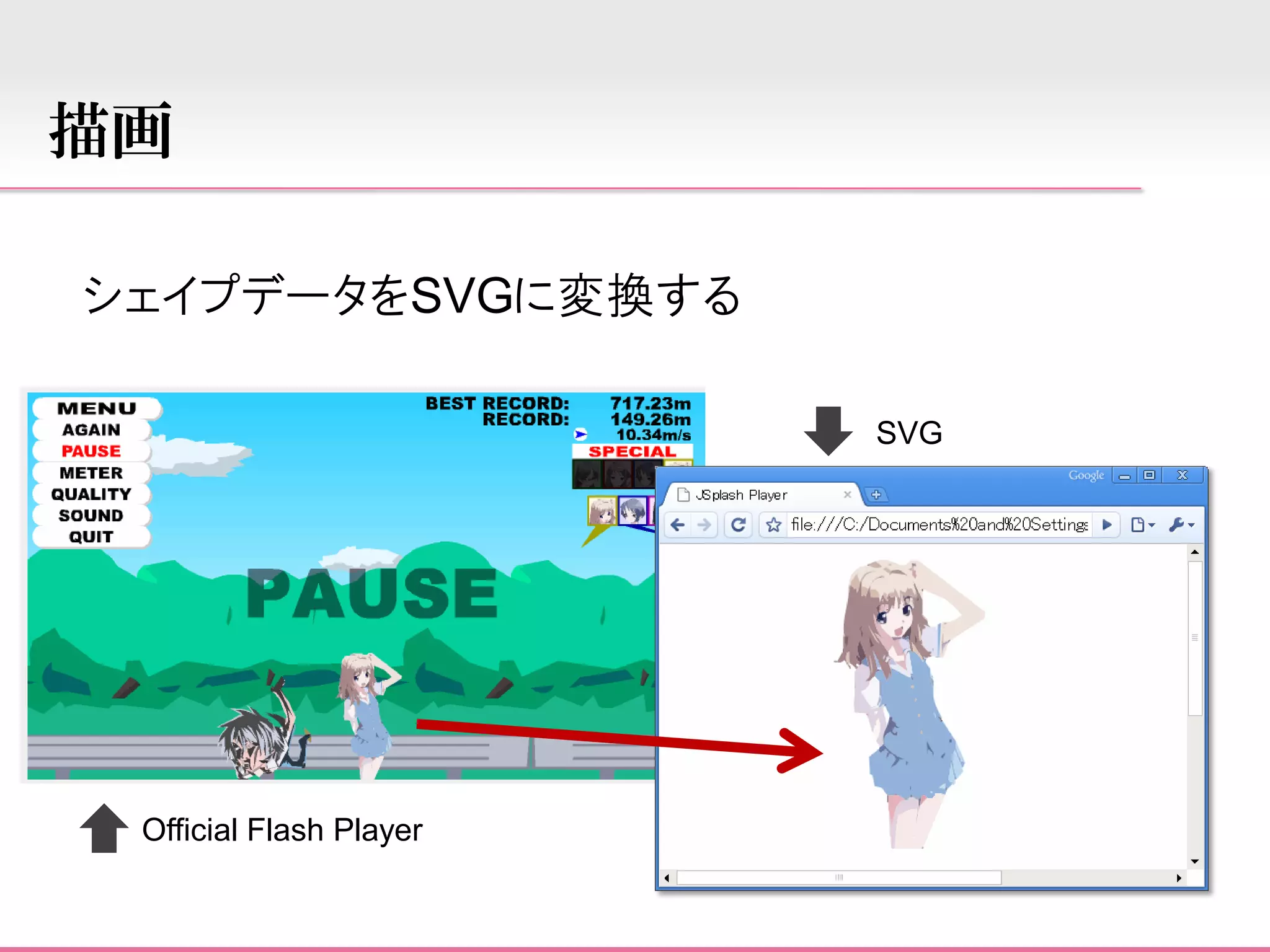 JSplash swf to javascript converter(2008/9/30)