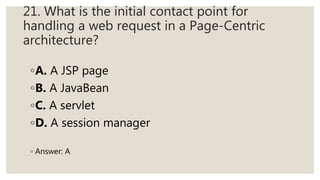 JSP MCQ Question with Answer | PPT