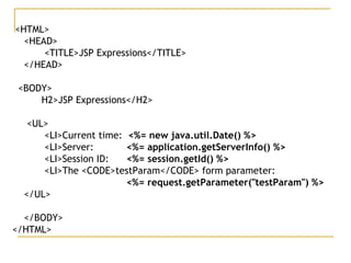 Jsp ppt | PPT