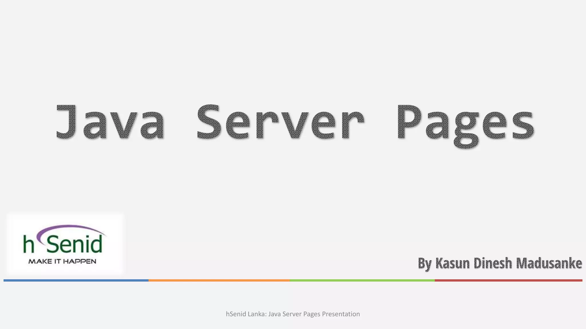 Java Server Pages | PPT