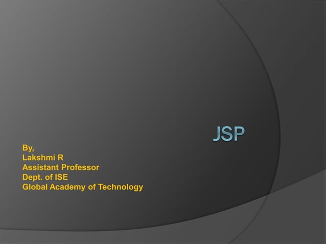 Jsp presentation | PDF