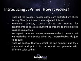 JavaScript Static Security Analysis made easy with JSPrime | PPTX