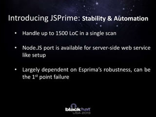 JavaScript Static Security Analysis made easy with JSPrime | PPTX