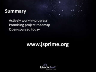 JavaScript Static Security Analysis made easy with JSPrime | PPTX