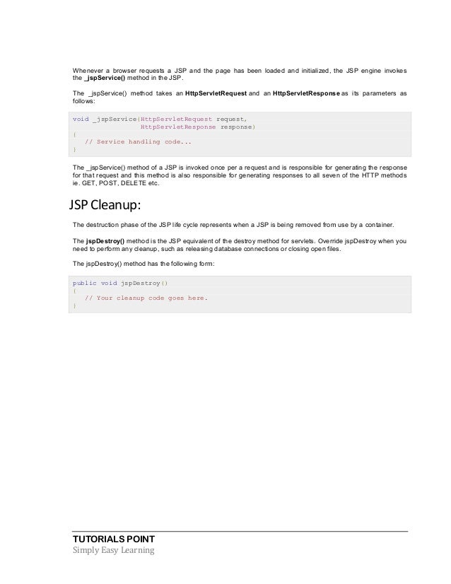 Jsp tutorial jsp tutorial 1