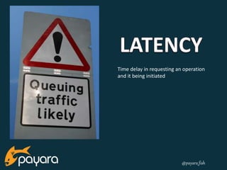 Time delay in requesting an operation 
and it being initiated 
@payara_fish 
 