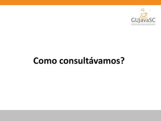 Como consultávamos?
 