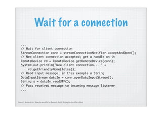 JSR82: Past, Present and Future