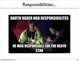 Responsibilities...
30
 