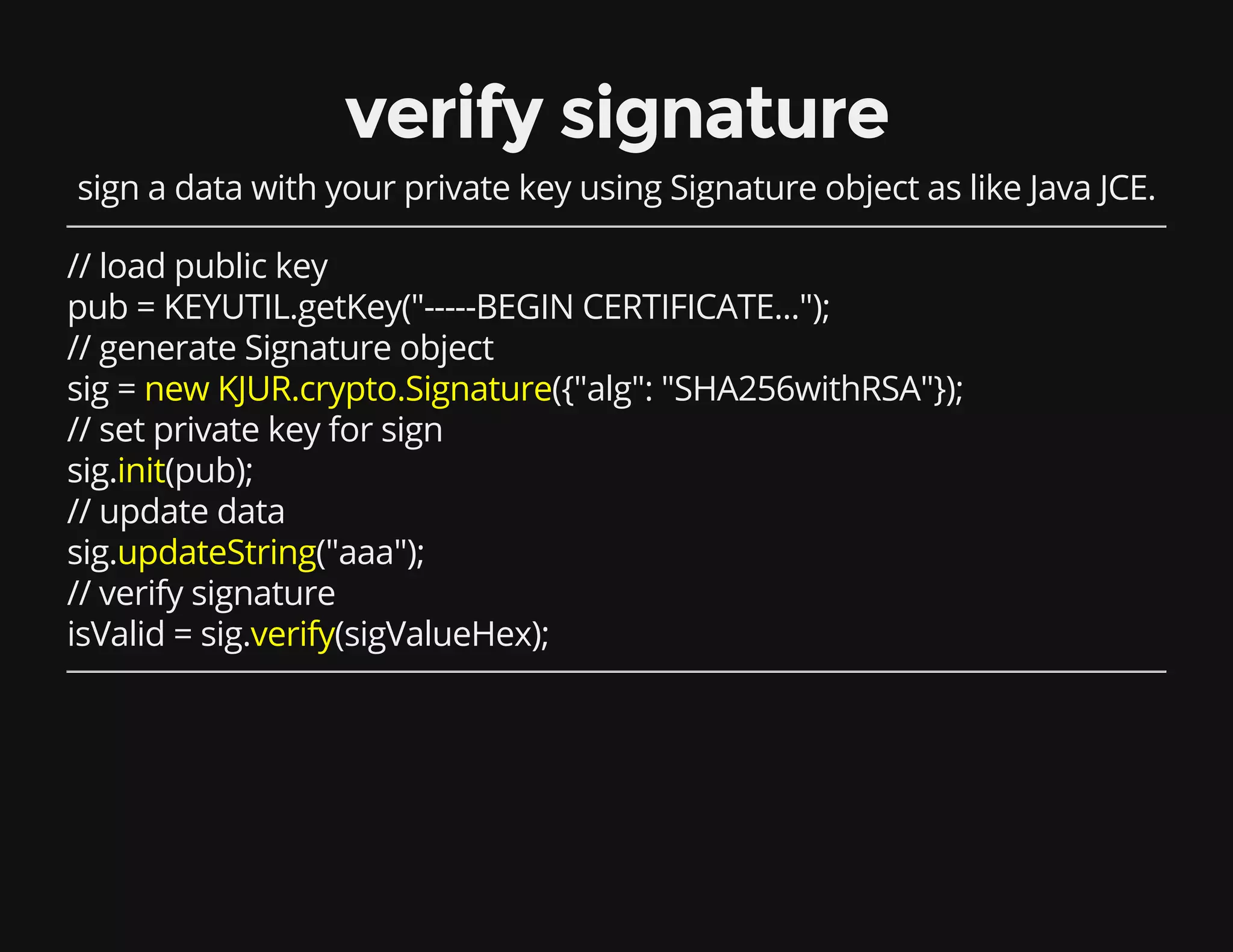 introduction to jsrsasign | PDF